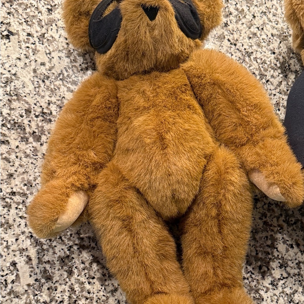 2 Vermont Teddy Bears with Black Mask/Bandit - Picture 12 of 12